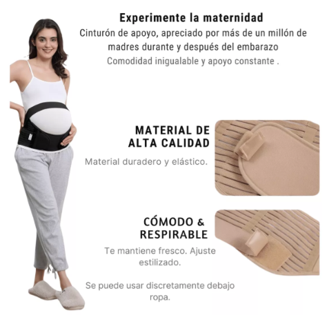 🤰 Faja de Soporte para Embarazo – Alivio, Comodidad y Seguridad en Cada Paso