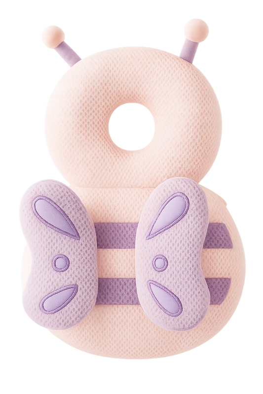 🦋 Cojín Protector de Cabeza para Bebé – Seguridad en Cada Aventura