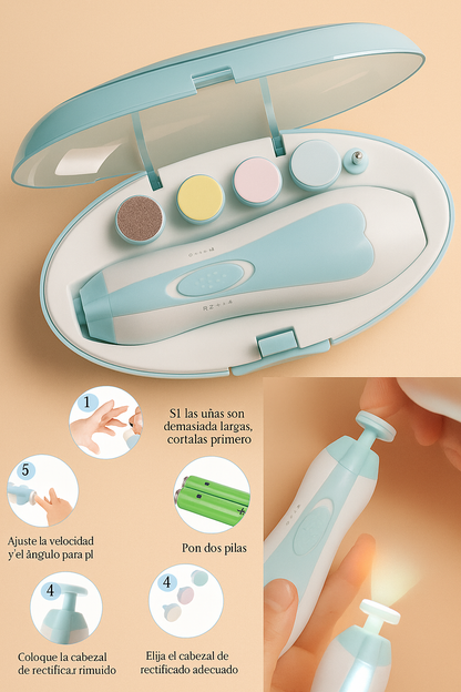 ✨ Lima de Uñas Eléctrica para Bebé – Cuidado Seguro y Sin Lágrimas